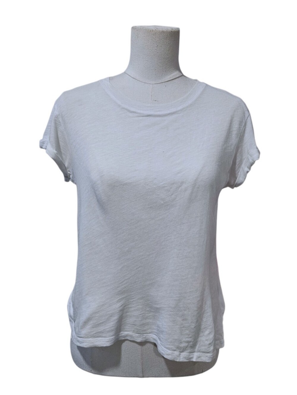 AllSaints White Short-Sleeve Crew Tee Size 8